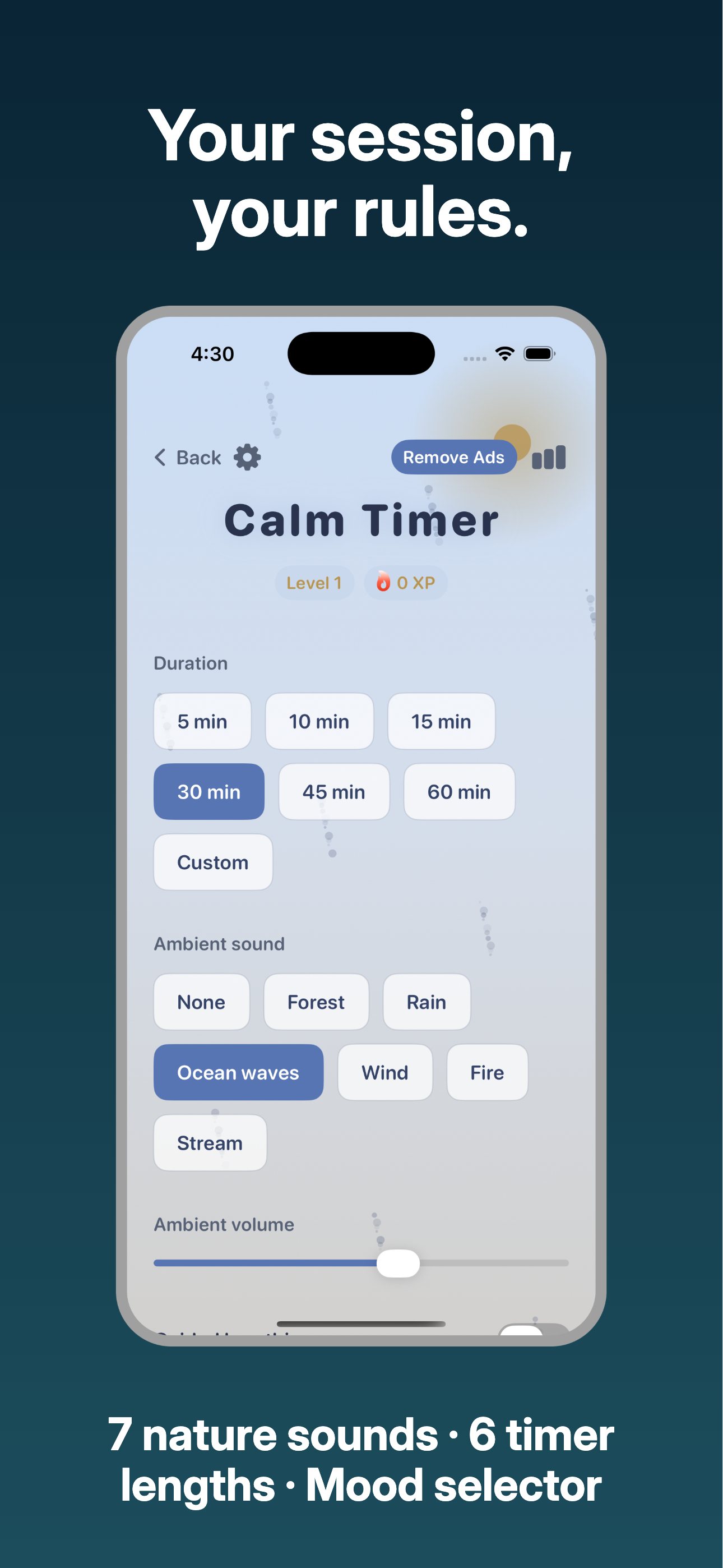 Calm Timer - Nature Sounds screenshot 2