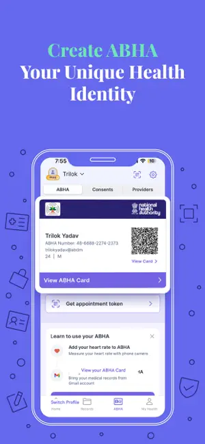 Eka: Health AI, ABHA, Records iPhone screenshot 1