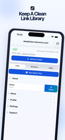 Deeplinks Toolkit iPhone screenshot