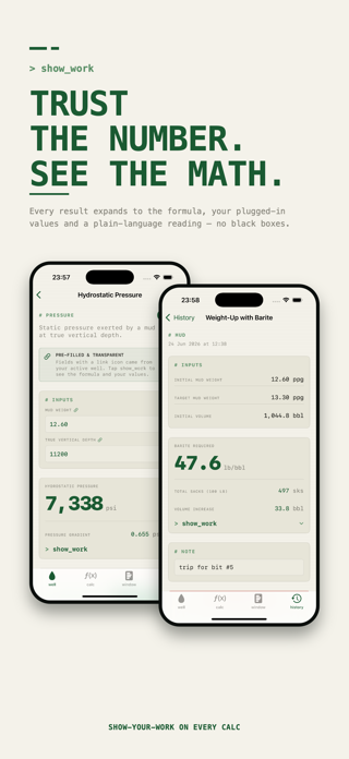 Drilling Calculator for Rigs Screenshot 3 of 10