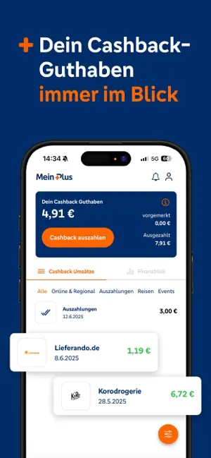 MeinPlus Cashback iPhone screenshot 5