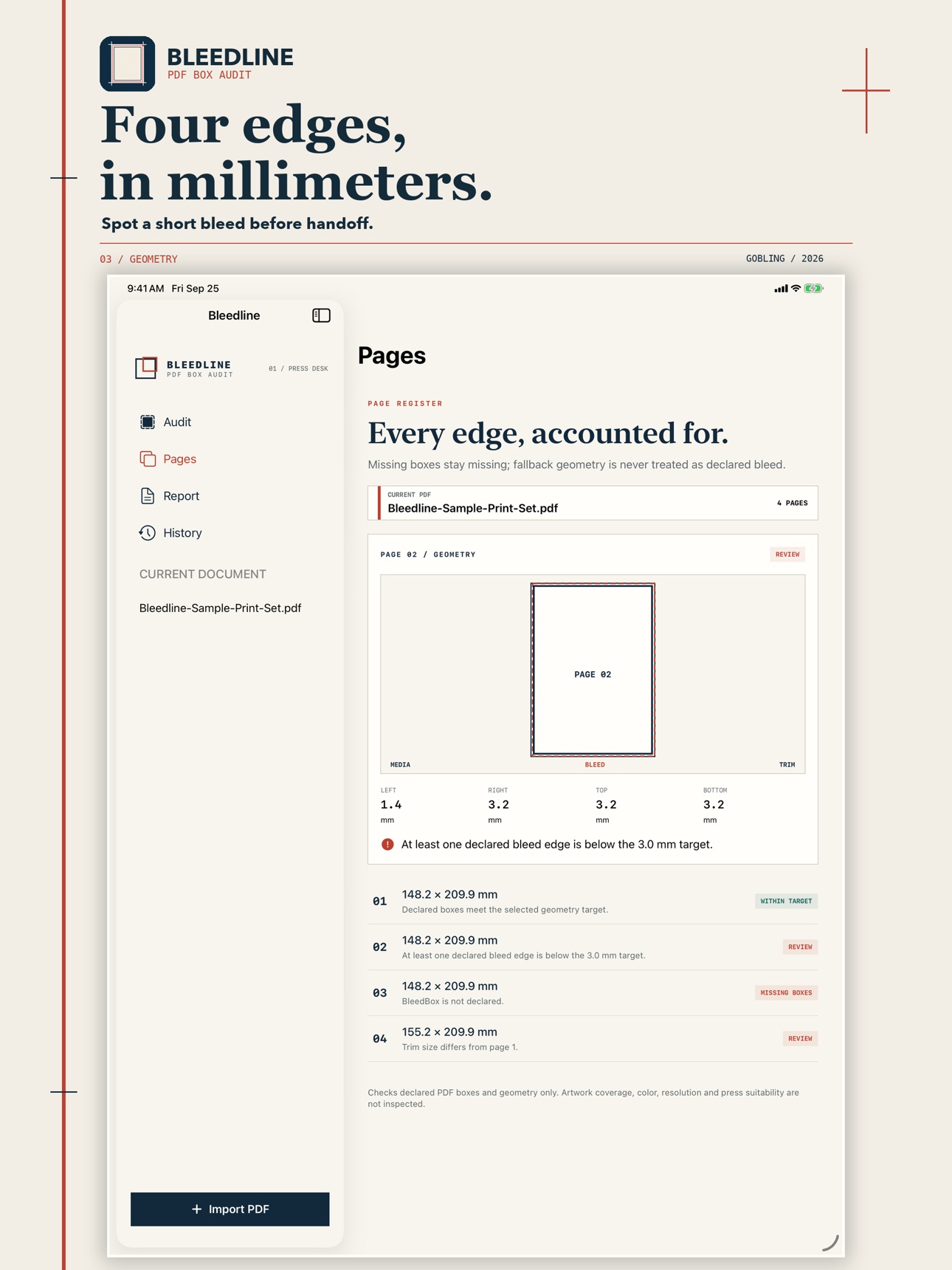 Screenshot 8 of Bleedline: PDF Print Check