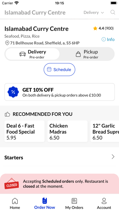 Islamabad Curry Centre Screenshot