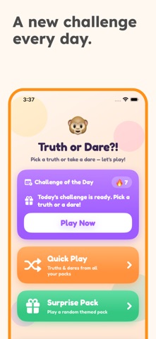 Truth Or Dare Game For Kids iPhone screenshot