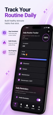 GlowRoutine Skincare Planner Screenshot 4 of 5