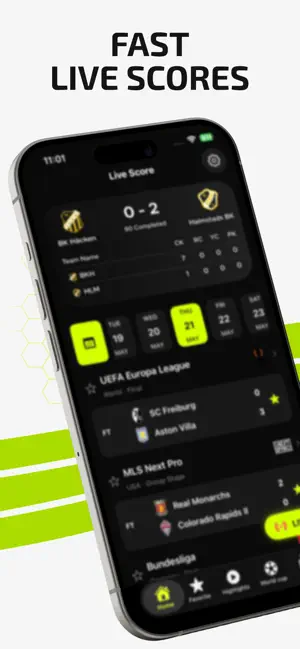 ScoreEleven: Live Football screenshot 1