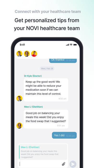 NOVI Health Screenshot