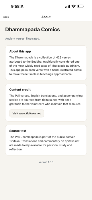 dhammapada-comics-app Screenshot 6 of 6