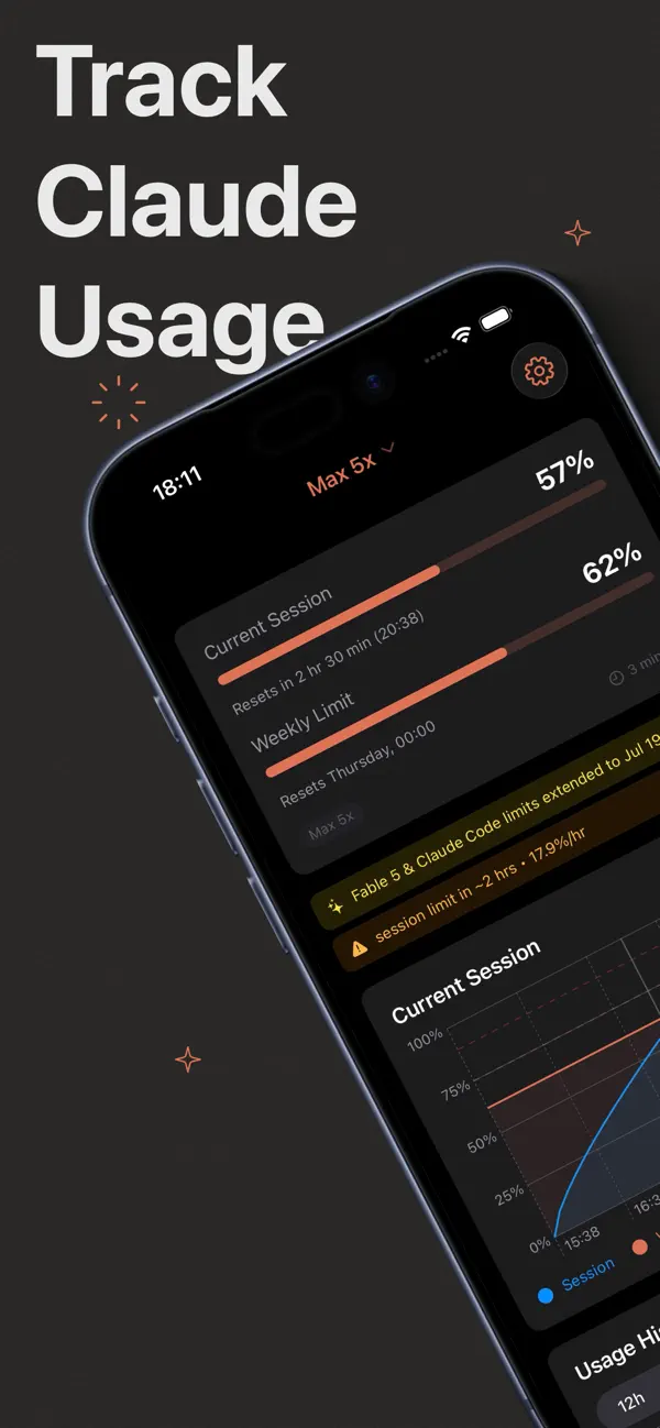 Screenshot #1 pour Usage for Claude