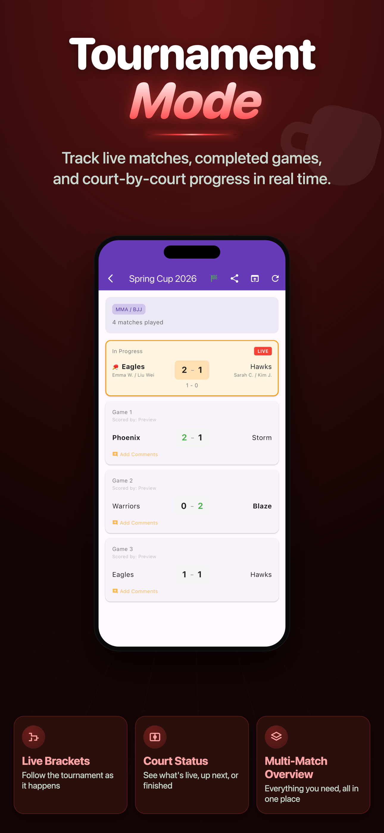 MMA Score · Round Tracker
