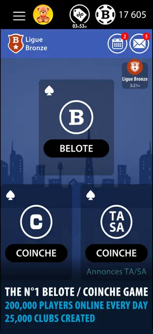Belote & Coinche Multiplayer screenshot 1