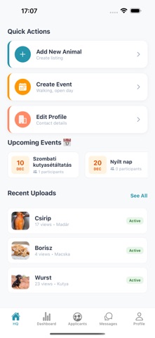 ResQ animal adoption iPhone screenshot