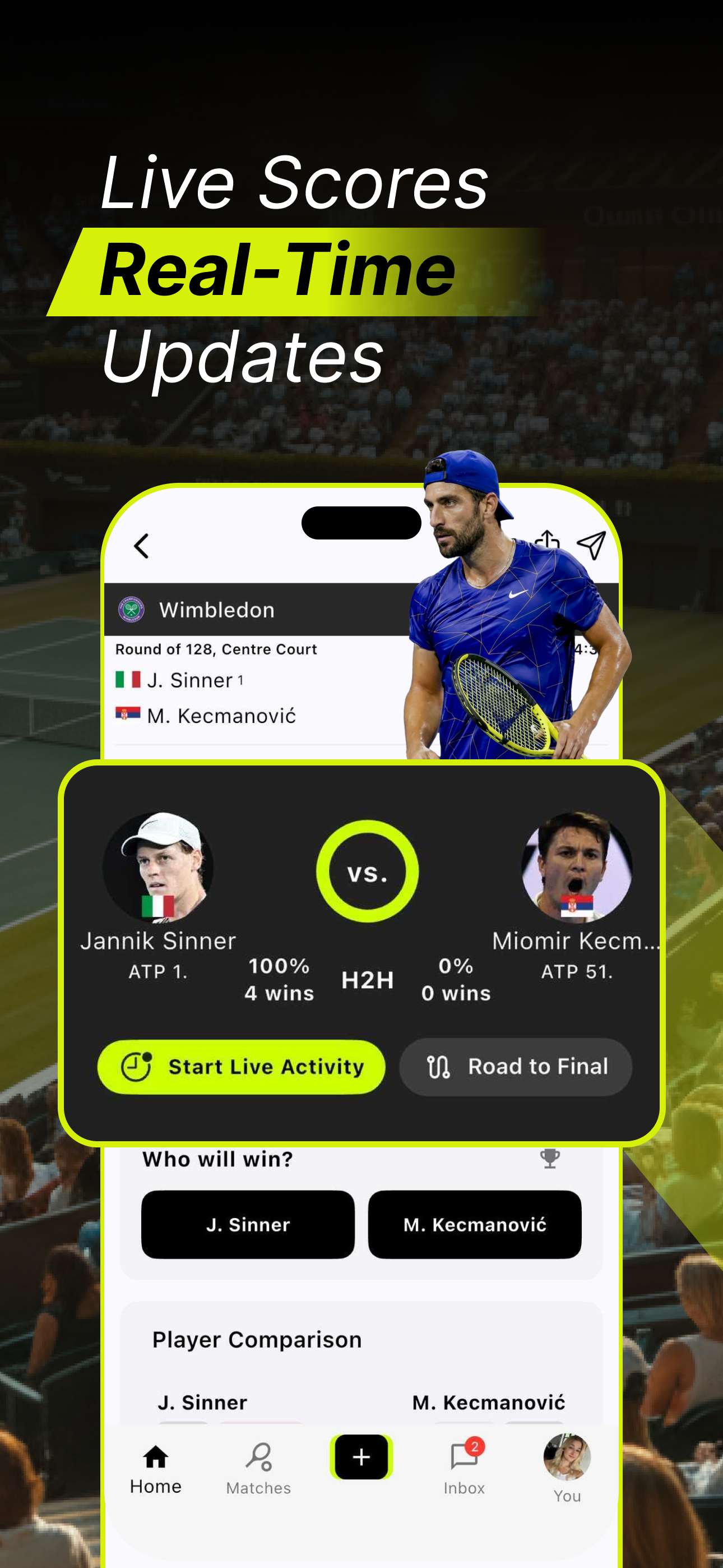 ScoreGO: Live Tennis Score App screenshot 2