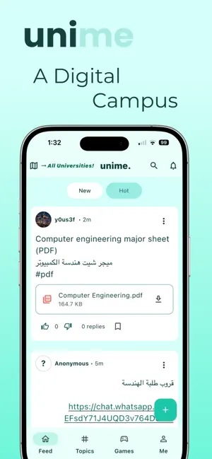 unime - Connecting Students screenshot 2
