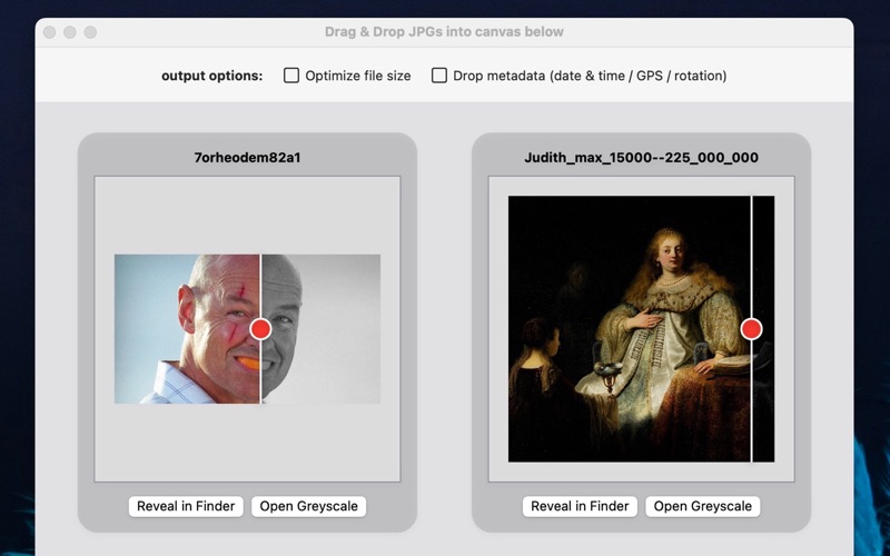 GreyPEG app screenshot