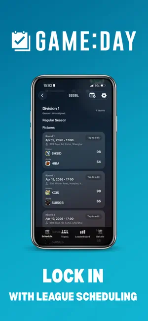 GameDay Scheduling screenshot 1