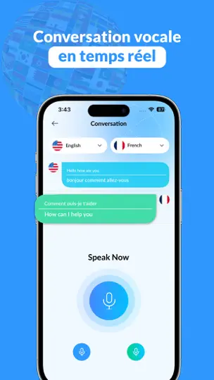 Capture d'écran de Nextrans: AI Traducteur Chat sur iPhone 1