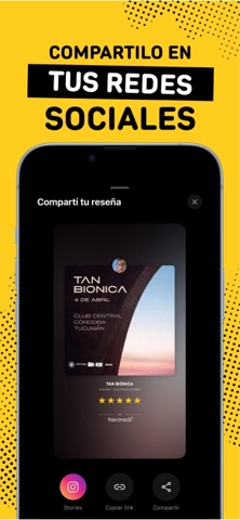 FanTrack: Recitales y Reseñas iPhone screenshot 5