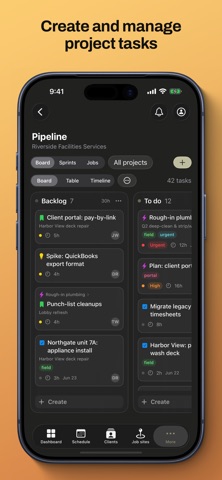 CRMb: CRM & Project Scheduler iPhone screenshot