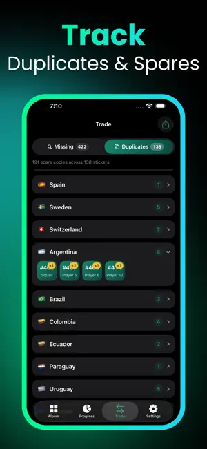 Sticker Album 2026 Tracker screenshot 2