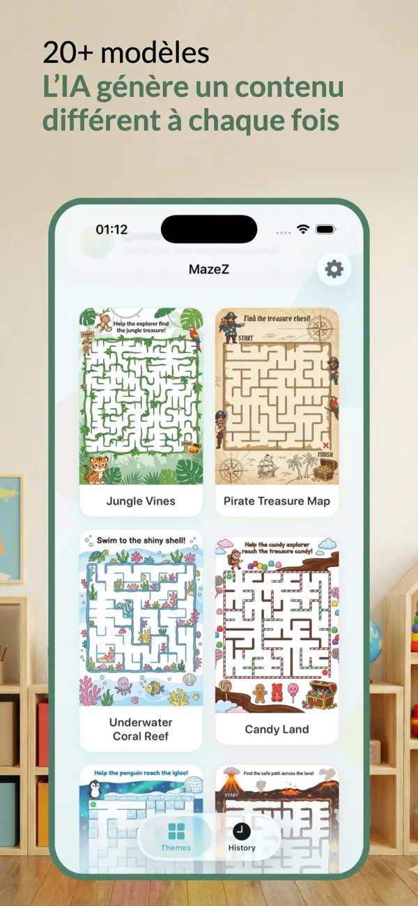 Screenshot #2 pour AI Maze imprimable: MazeZ