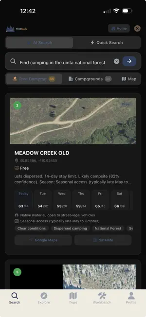 WildRoute AI screenshot 2