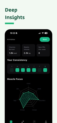 OneMoreRep: Reps Tracker iPhone screenshot