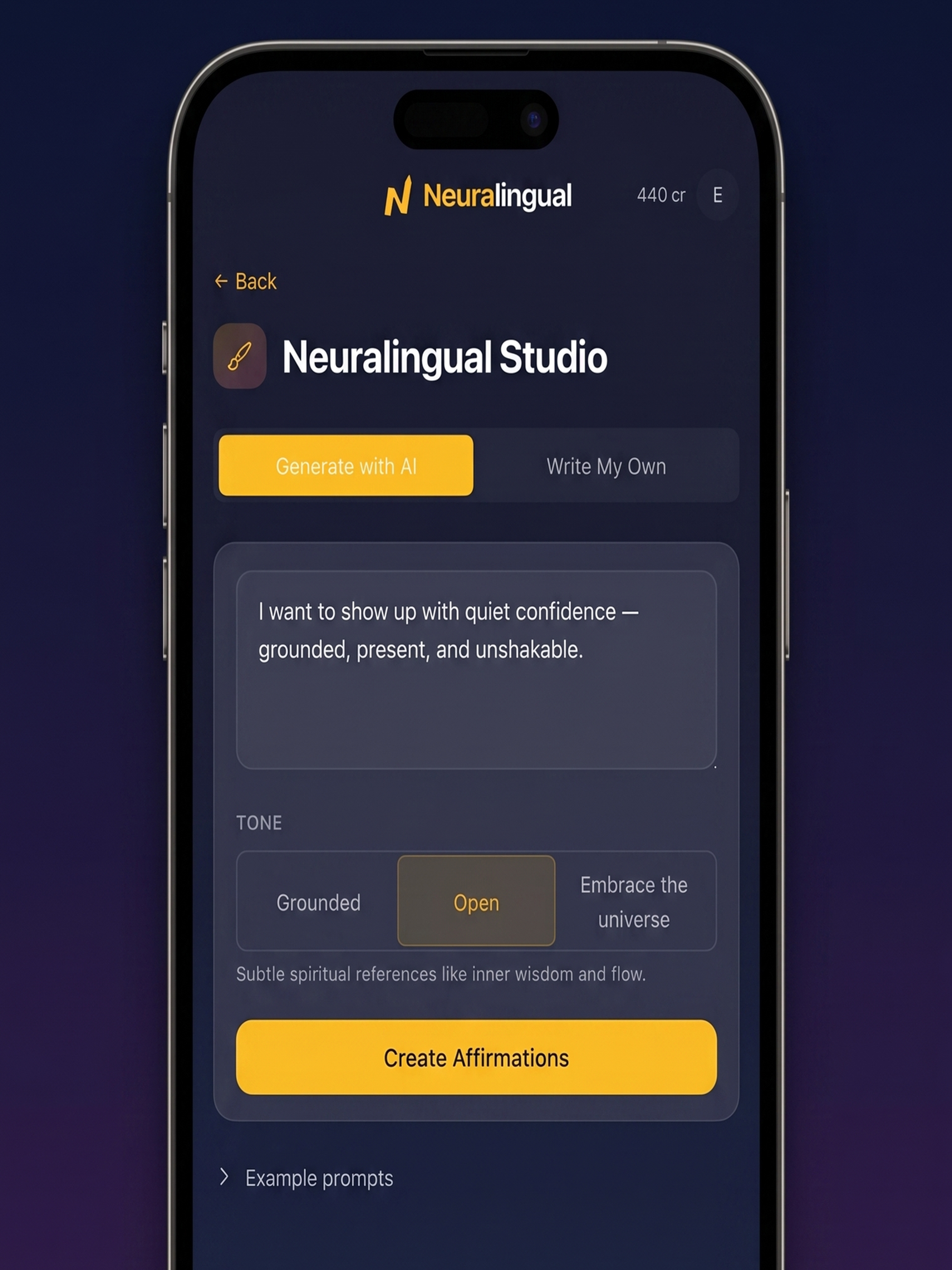 Neuralingual: AI Affirmations