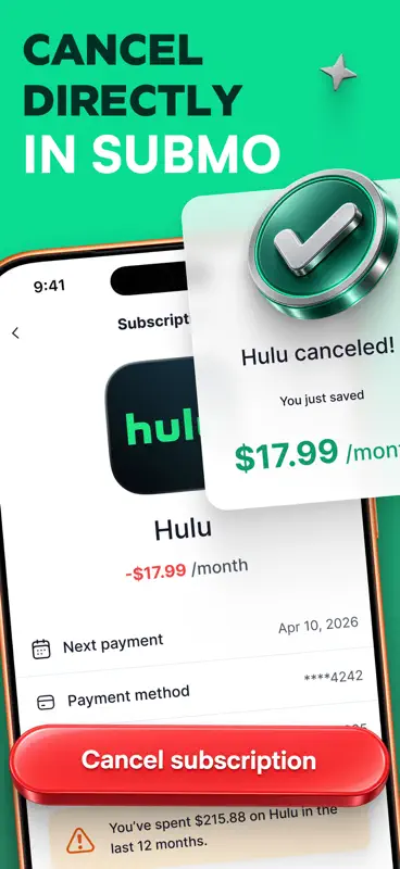 Cancel Subscriptions: Submo screenshot 5 of 7