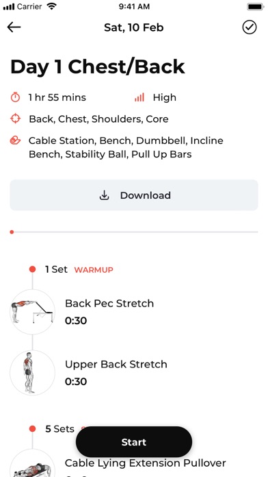 BjornFit iPhone screenshot 3 - Health & Fitness app