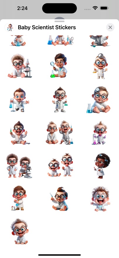 Baby Scientist Stickers