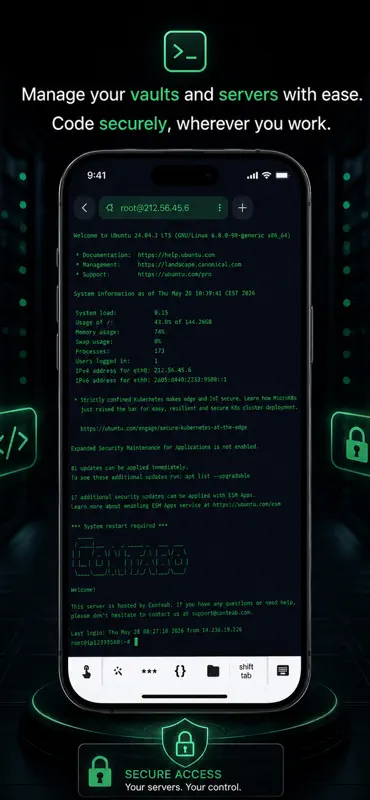XTerm - SSH Terminal Client screenshot 2 of 4