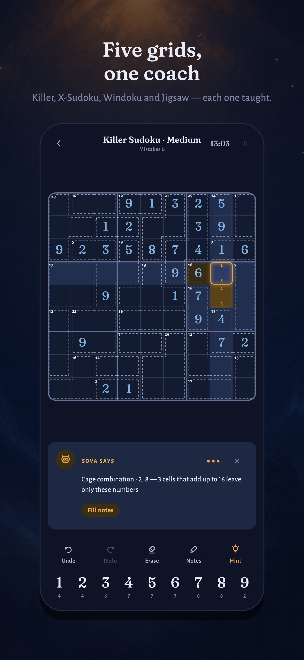 Screenshot 3 of Sudoku Sova - Number Puzzle
