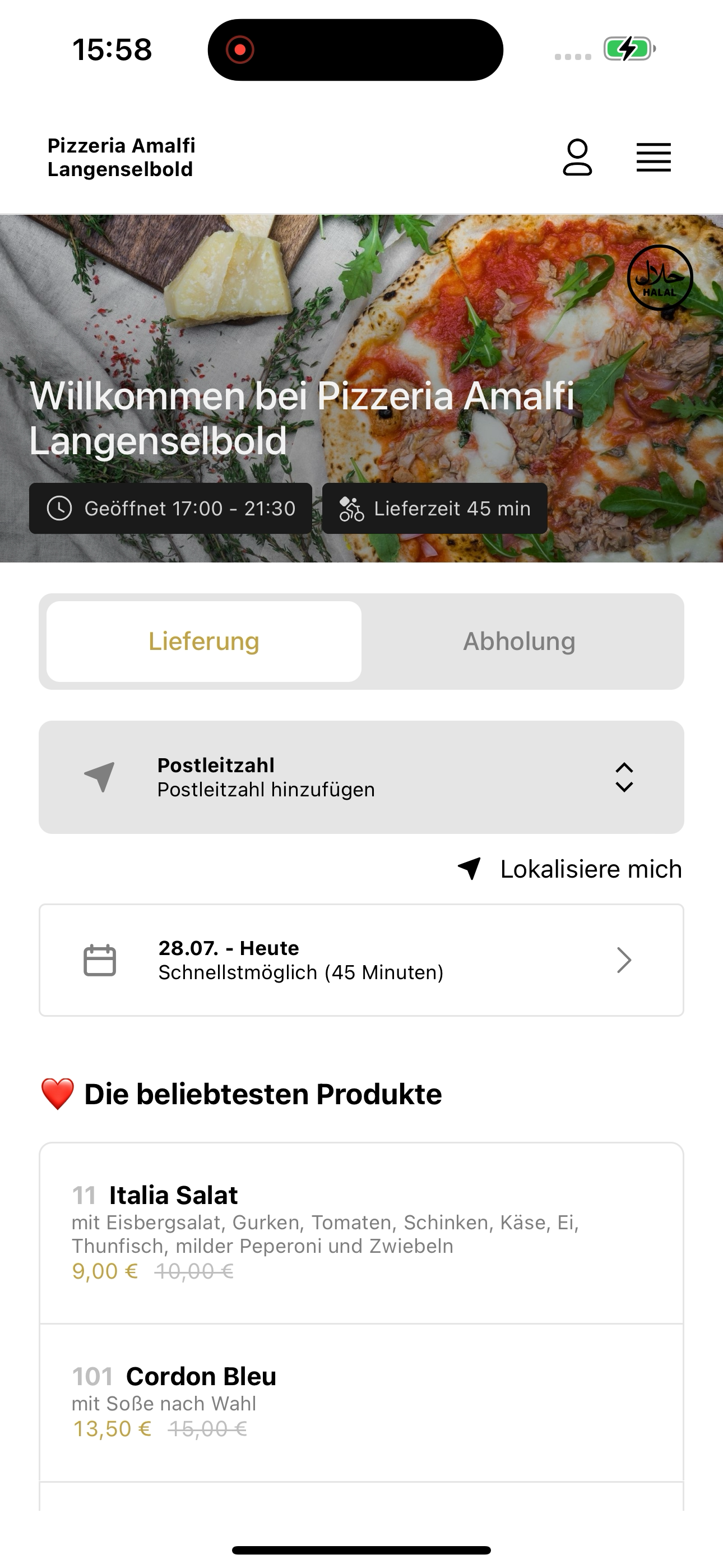 Pizzeria Amalfi Langenselbold screenshot 3