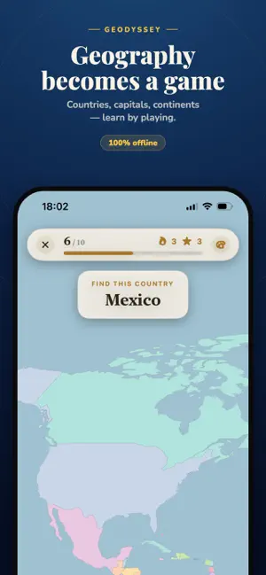 Geodyssey: Geography Quiz screenshot 1