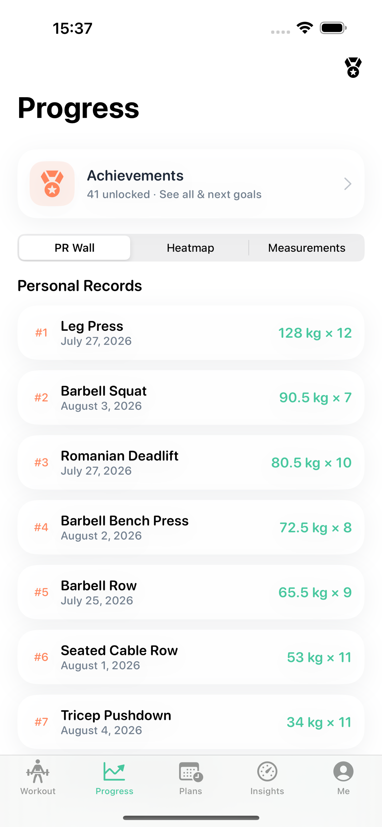 Workout Log - Plans & PRs Tool screenshot 3
