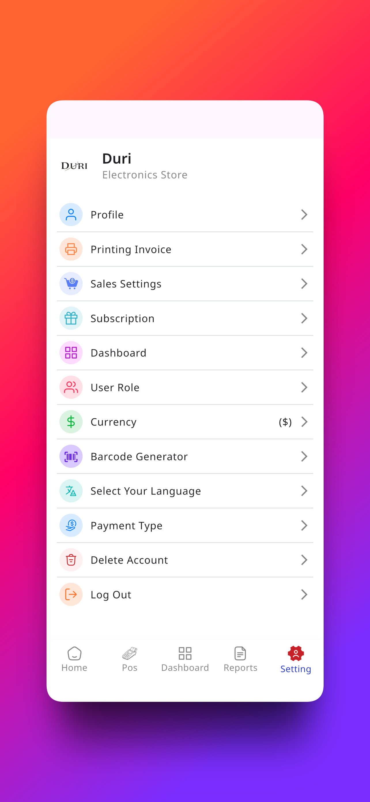 Zarathx POS screenshot 7