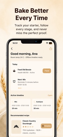 Sourdough Companion: Bake AI iPhone screenshot