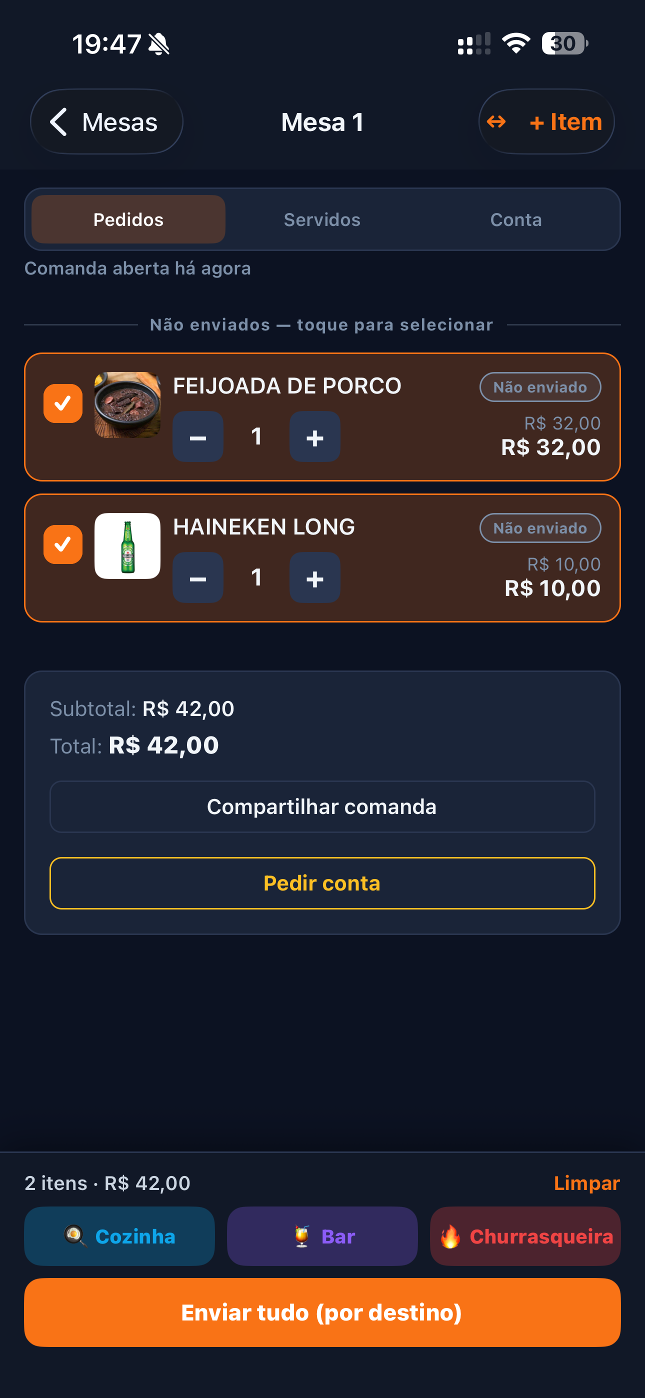iDelivery Garçom