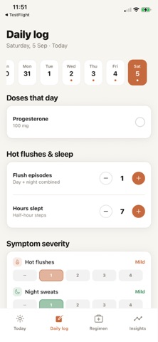 MenoSign: Menopause Tracker Screenshot 3 of 6