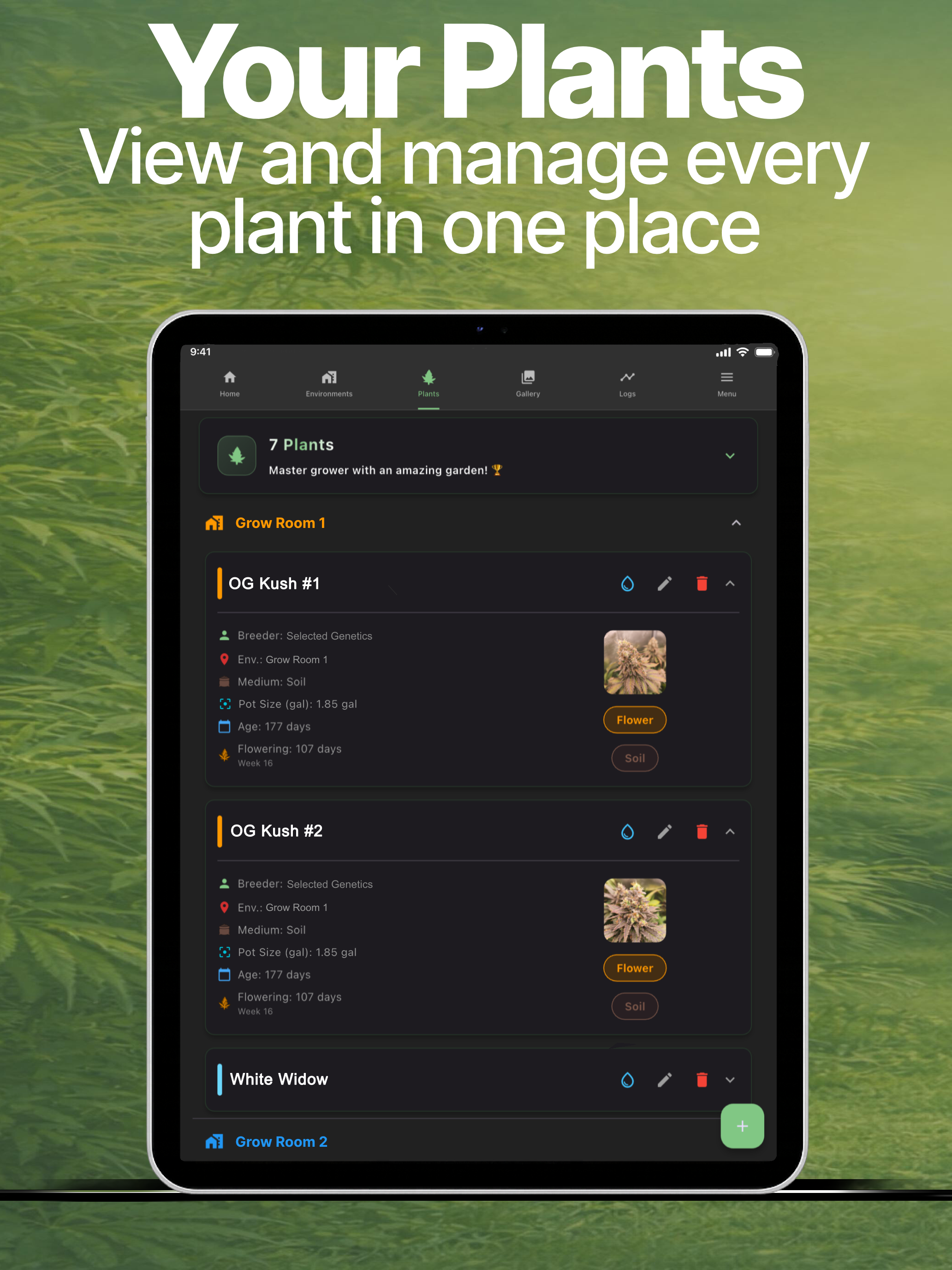TrackYourGrow - Grow Journal