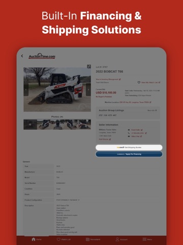 AuctionTime Online Auctions iPad screenshot