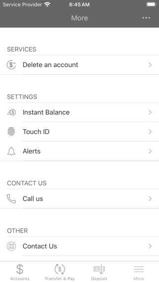 CFSB Online Banking Screenshot