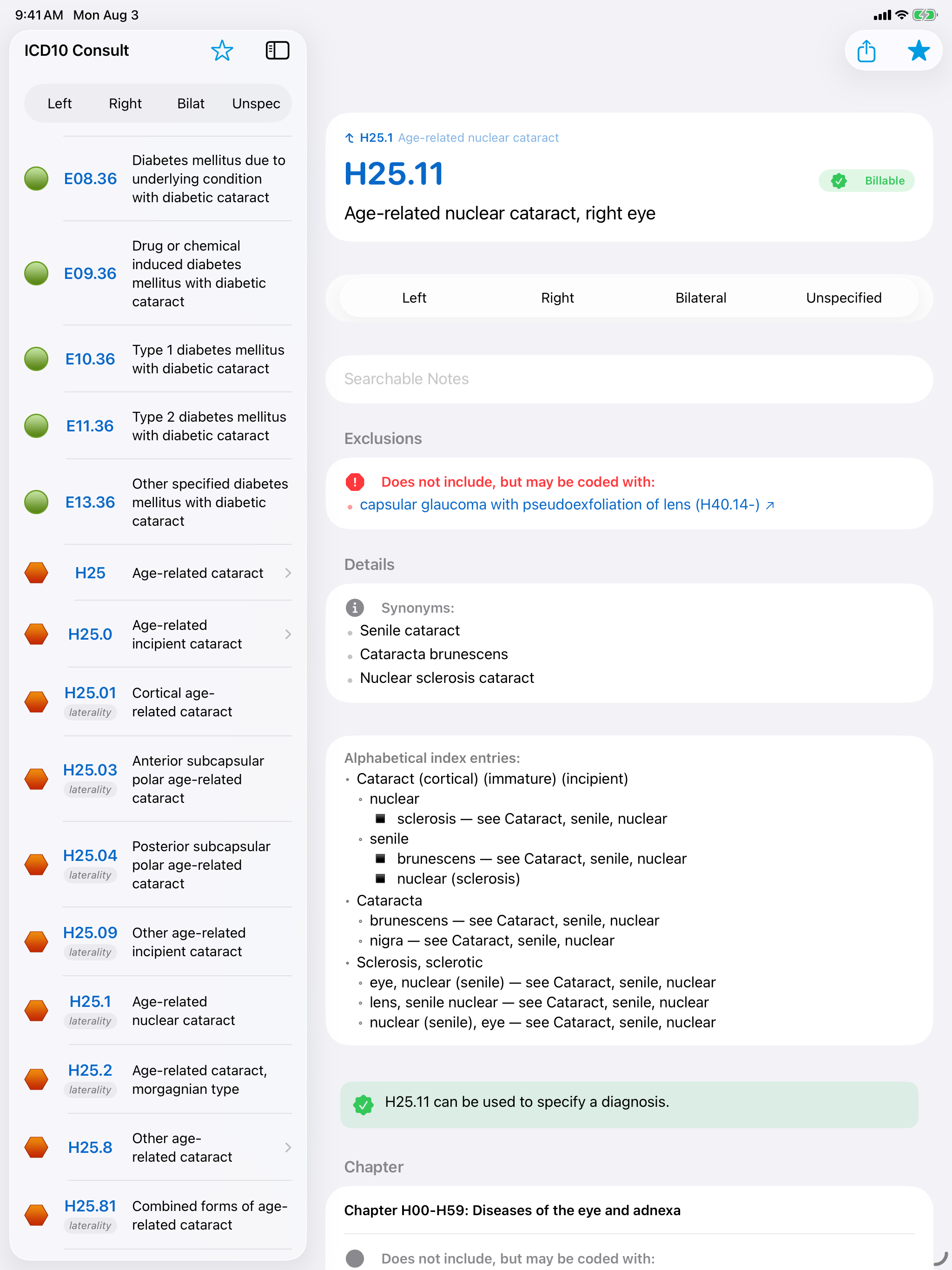 ICD10 Consult screenshot 6