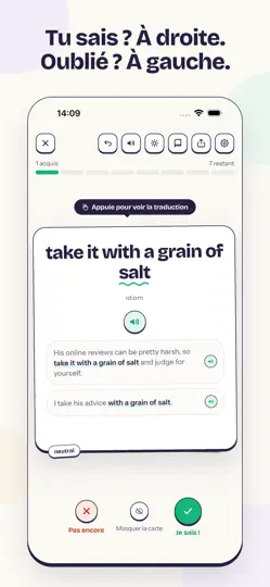 Capture d'écran de Vocards: Cartes De Vocabulaire sur iPhone 2