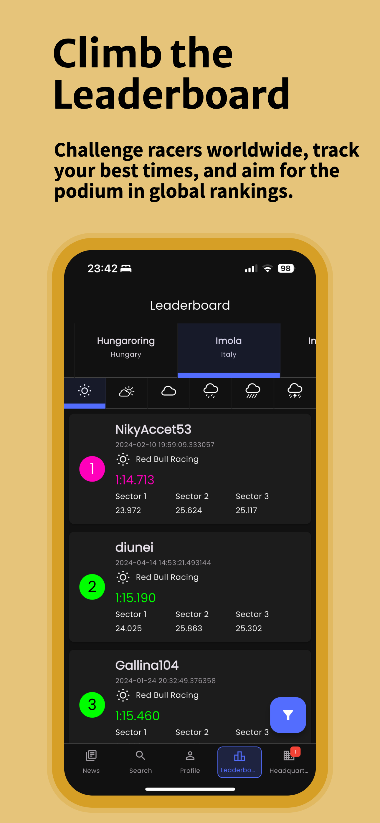 Race Data PRO
