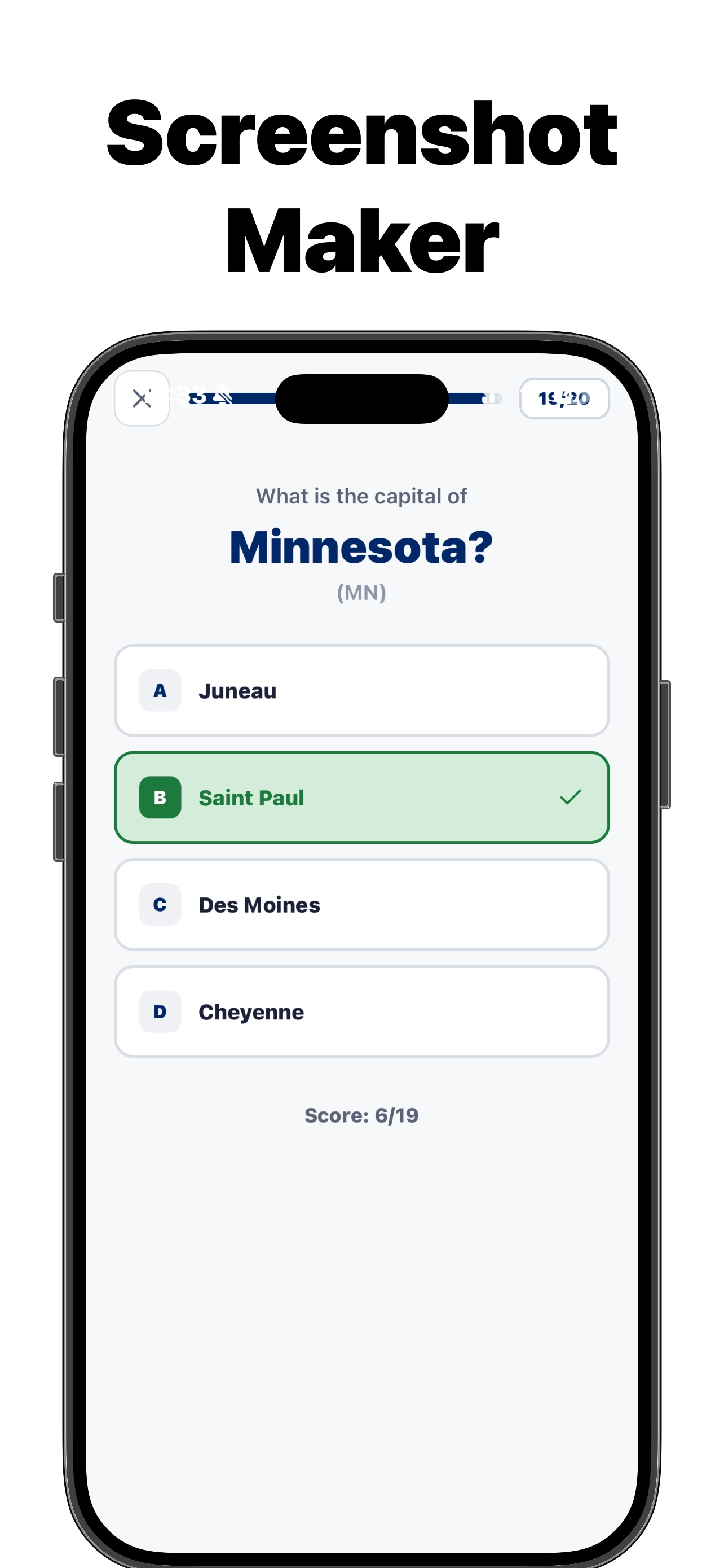 US State Quiz App screenshot 3