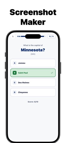 US State Quiz App screenshot