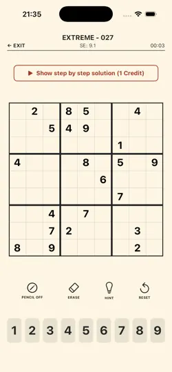 Capture d'écran de Vintage Sudoku: Expert Logic sur iPhone 4