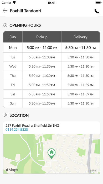 Foxhill Tandoori Screenshot